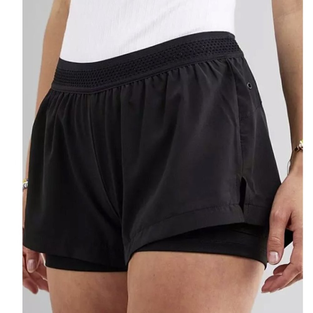 🏆063 Mono B Layered Athletic Black Short